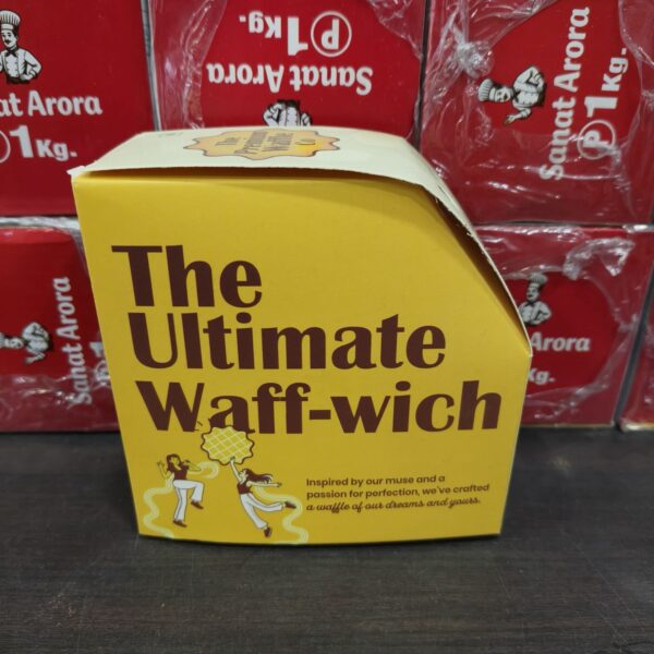 Waffle packaging box
