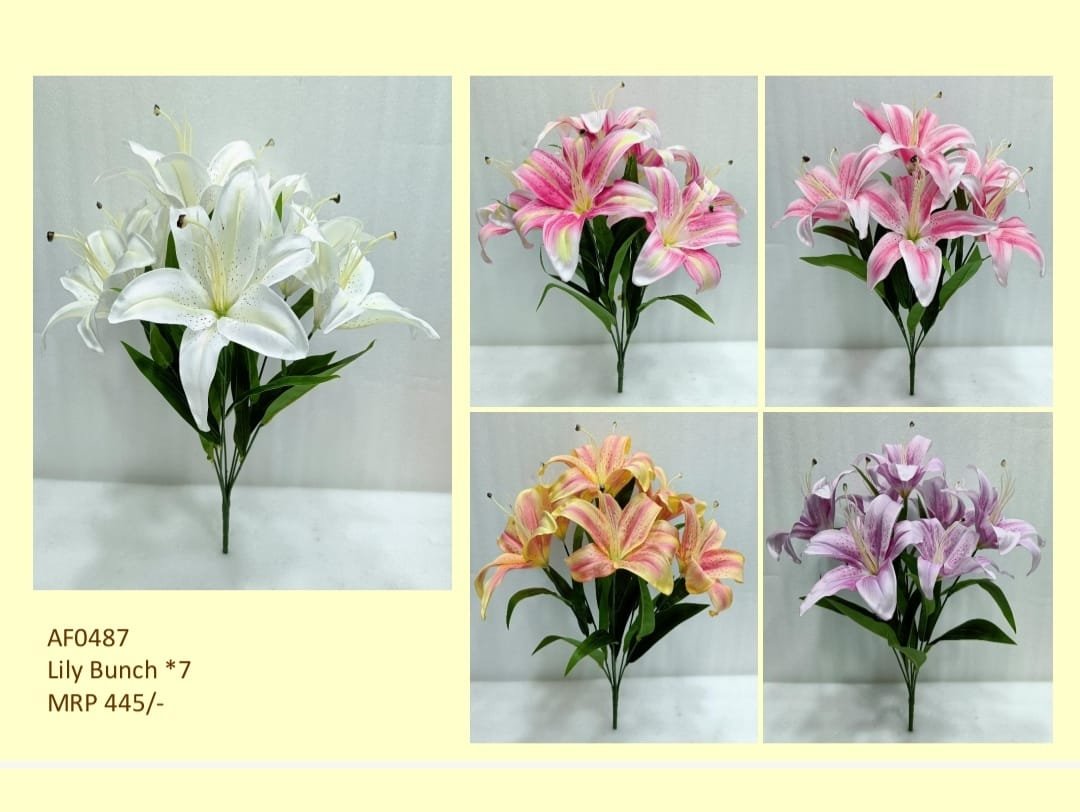 Flowers 21 (2) Lily Bunch *7 - Image 1
