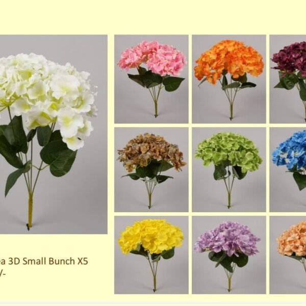 Hydrangea 3D Small Bunch X5